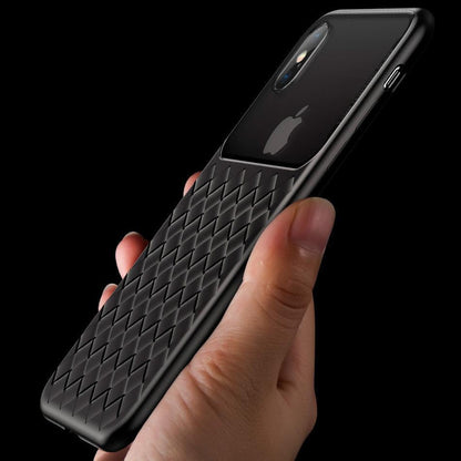 Baseus ® iPhone X Cross Knit Clear Window Case casemarts