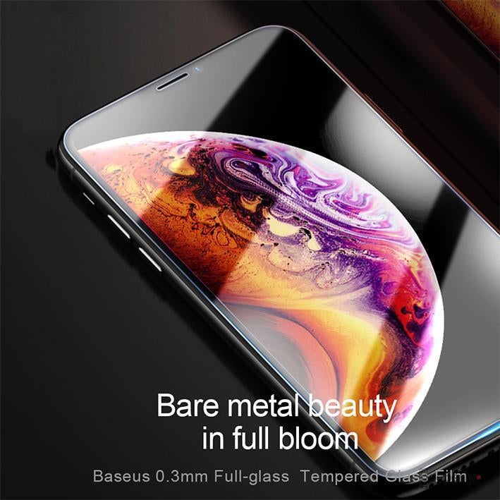 Baseus ® iPhone XS Max Tempered Glass (Front +Back Glass) casemarts
