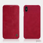 iPhone XS Max Genuine QIN Leather Flip Case casemarts