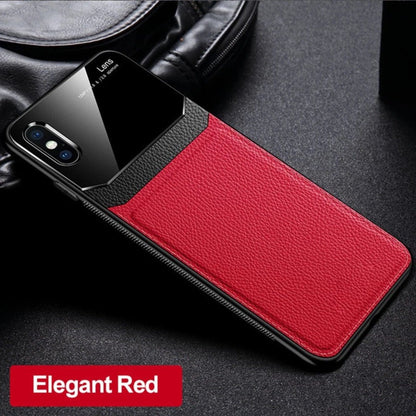 iPhone XS Sleek Slim Leather Glass Case casemarts