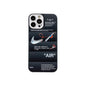 Black NK x OW Puffer Case iPhone Case NIGHT LABEL