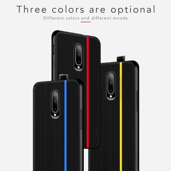 Frosted Carbon Fiber PU Leather Protective Case - OnePlus casemarts