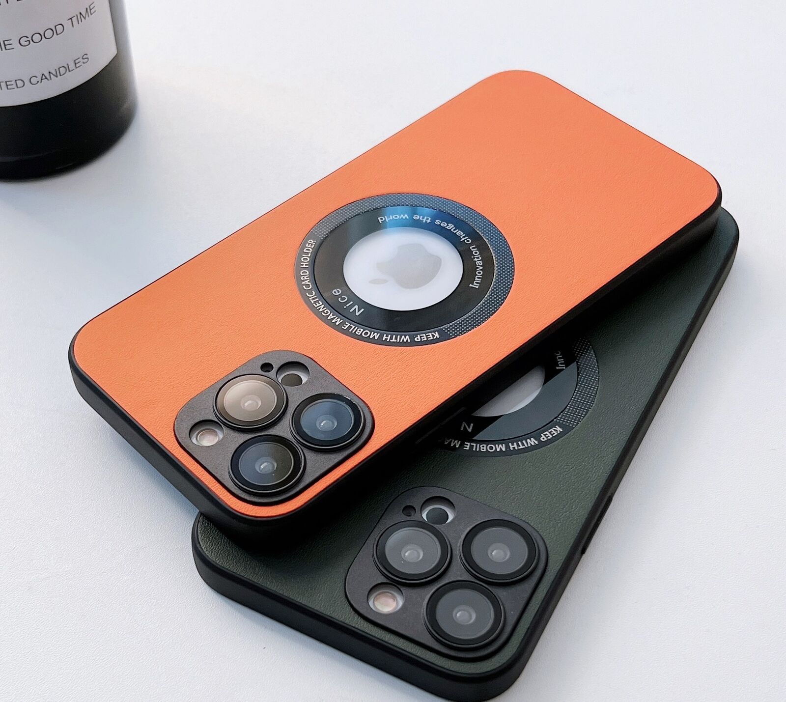 Luxury Leather Matte Case for iPhone pipi