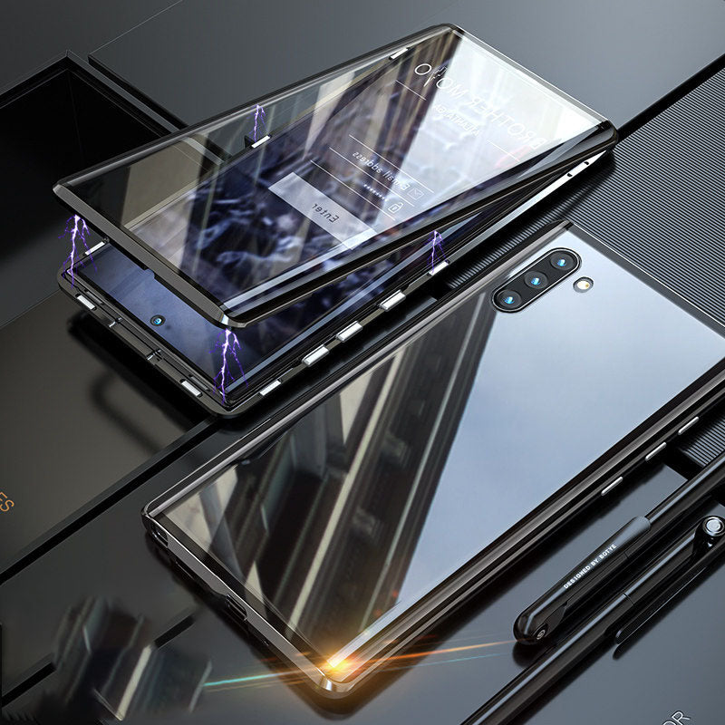 Luxury Magnetic Glass Double-Sided Privacy Phone Case For Samsung CASEGRAMS