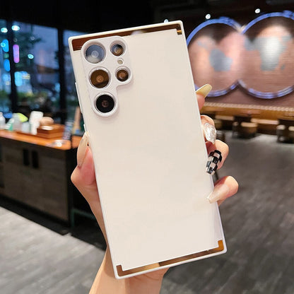 Square Gold Plated Soft Edges Case - Samsung casemarts